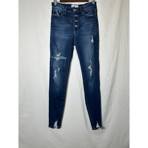 KanCan Women's Chelsea High Rise Super Skinny Distressed Jeans Size 9/28